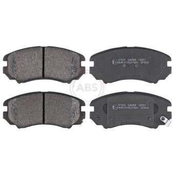 Jeu de 4 plaquettes de frein avant A.B.S. [37423]
