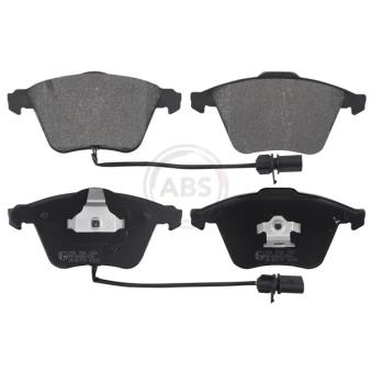 Jeu de 4 plaquettes de frein avant A.B.S. [37428]