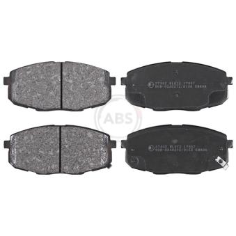 Jeu de 4 plaquettes de frein avant A.B.S. [37442]
