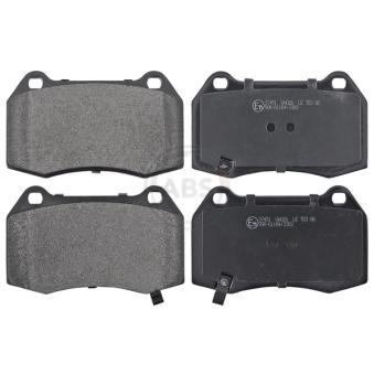 Jeu de 4 plaquettes de frein avant A.B.S. OEM 89047744