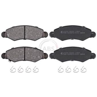 Jeu de 4 plaquettes de frein avant A.B.S. OEM 5581084E01