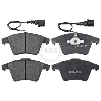 Jeu de 4 plaquettes de frein avant A.B.S. [37482]
