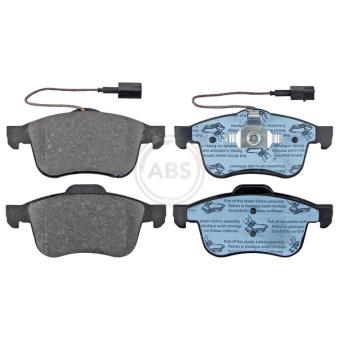 Jeu de 4 plaquettes de frein avant A.B.S. [37485]