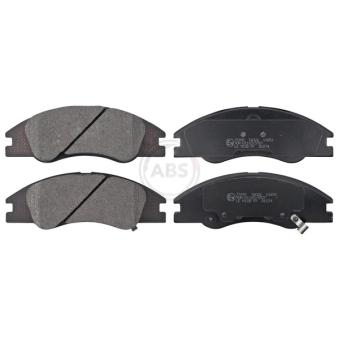 Jeu de 4 plaquettes de frein avant A.B.S. [37492]