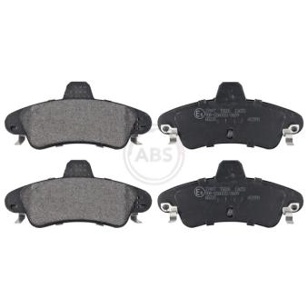 Jeu de 4 plaquettes de frein arrière A.B.S. [37497]