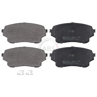 Jeu de 4 plaquettes de frein avant A.B.S. [37503]