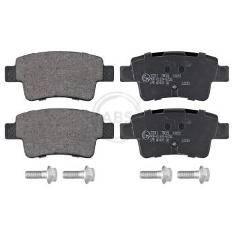 Jeu de 4 plaquettes de frein arrière A.B.S. 37513 pour FIAT GRANDE PUNTO 1.4 16V - 95cv