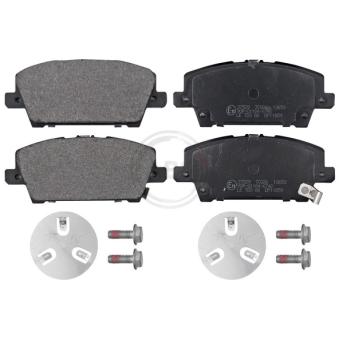 Jeu de 4 plaquettes de frein avant A.B.S. [37529]