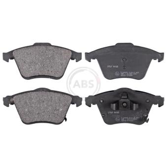 Jeu de 4 plaquettes de frein avant A.B.S. [37537]