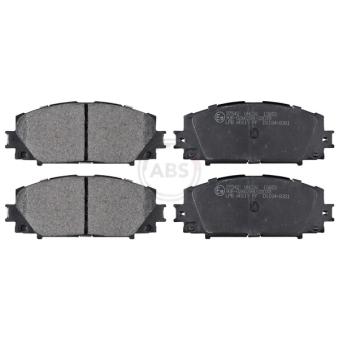 Jeu de 4 plaquettes de frein avant A.B.S. [37542]