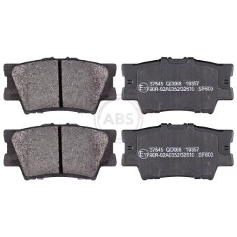 Jeu de 4 plaquettes de frein arrière A.B.S. [37545]