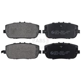 Jeu de 4 plaquettes de frein arrière A.B.S. [37550]