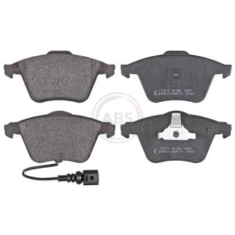 Jeu de 4 plaquettes de frein avant A.B.S. 37613 pour VOLKSWAGEN SCIROCCO 2.0 TSI - 180cv
