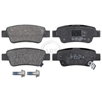 Jeu de 4 plaquettes de frein arrière A.B.S. [37651]