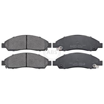 Jeu de 4 plaquettes de frein avant A.B.S. [37654]