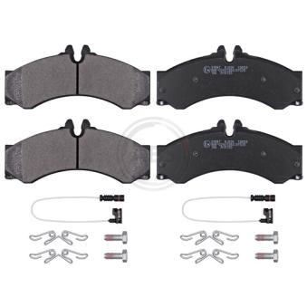 Jeu de 4 plaquettes de frein arrière A.B.S. OEM 0044201520