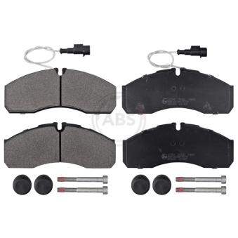 Jeu de 4 plaquettes de frein avant A.B.S. [37709]