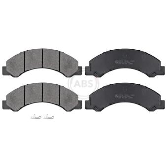 Jeu de 4 plaquettes de frein avant A.B.S. [37713]