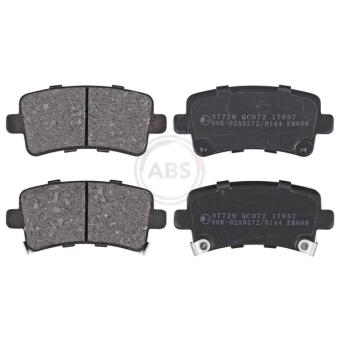 Jeu de 4 plaquettes de frein arrière A.B.S. [37729]