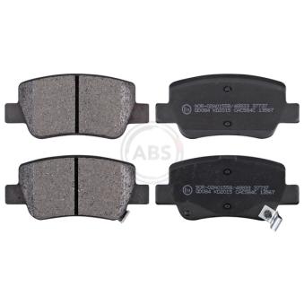 Jeu de 4 plaquettes de frein arrière A.B.S. [37737]