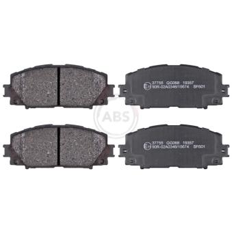 Jeu de 4 plaquettes de frein avant A.B.S. [37755]