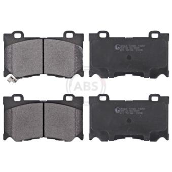 Jeu de 4 plaquettes de frein avant A.B.S. [37768]