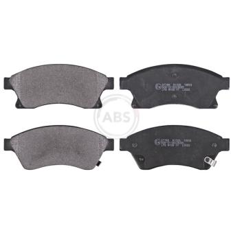 Jeu de 4 plaquettes de frein avant A.B.S. [37789]