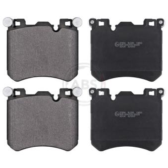 Jeu de 4 plaquettes de frein avant A.B.S. [37804]