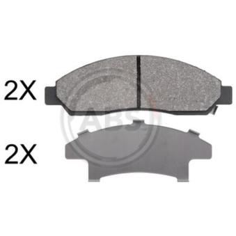 Jeu de 4 plaquettes de frein avant A.B.S. OEM 89040317