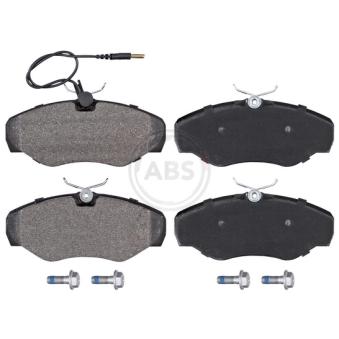 Jeu de 4 plaquettes de frein avant A.B.S. [37874]