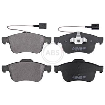 Jeu de 4 plaquettes de frein avant A.B.S. [37882]