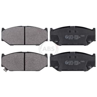 Jeu de 4 plaquettes de frein avant A.B.S. [37893]