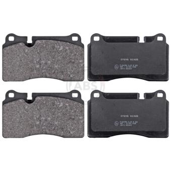 Jeu de 4 plaquettes de frein avant A.B.S. [37895]