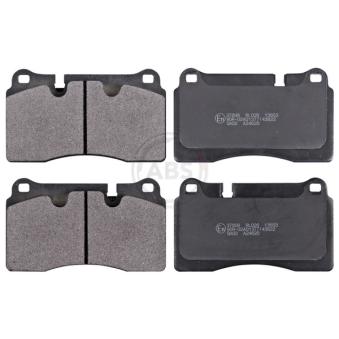 Jeu de 4 plaquettes de frein avant A.B.S. [37898]