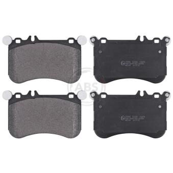 Jeu de 4 plaquettes de frein avant A.B.S. [37902]