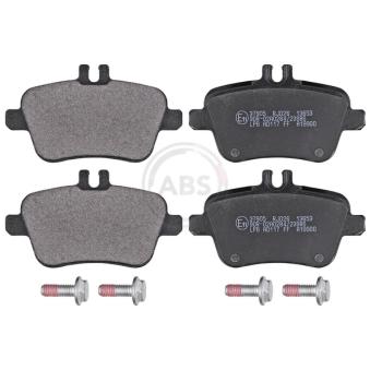 Jeu de 4 plaquettes de frein arrière A.B.S. [37905]