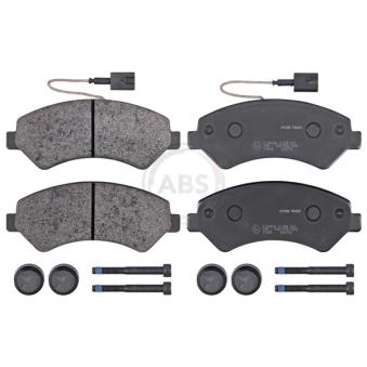 Jeu de 4 plaquettes de frein avant A.B.S. OEM 1607878980