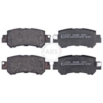 Jeu de 4 plaquettes de frein arrière A.B.S. [37931]