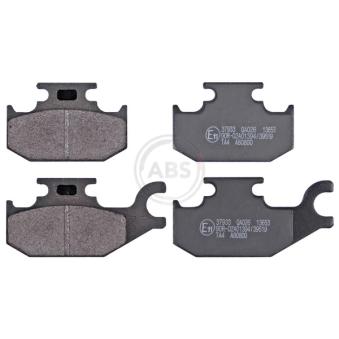 Jeu de 4 plaquettes de frein avant A.B.S. [37933]