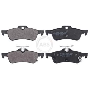 Jeu de 4 plaquettes de frein arrière A.B.S. OEM 43022TV0E00