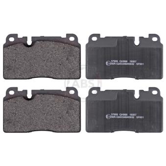 Jeu de 4 plaquettes de frein avant A.B.S. [37959]