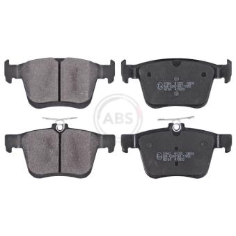 Jeu de 4 plaquettes de frein arrière A.B.S. [37964]