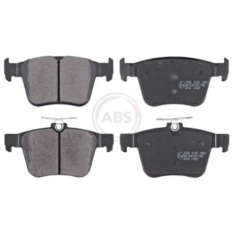 Jeu de 4 plaquettes de frein arrière A.B.S. [37965]