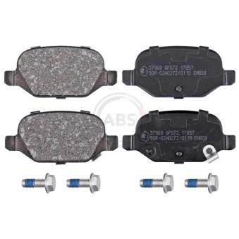 Jeu de 4 plaquettes de frein arrière A.B.S. [37968]