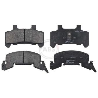Jeu de 4 plaquettes de frein avant A.B.S. 38289 pour CHEVROLET BERETTA 2.2 - 97cv