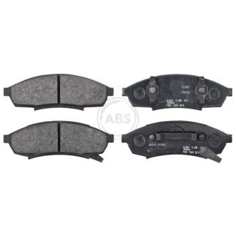 Jeu de 4 plaquettes de frein avant A.B.S. [38376]