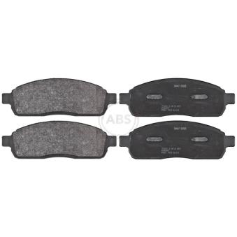 Jeu de 4 plaquettes de frein avant A.B.S. 38447 pour FORD SIERRA 2.3 D - 67cv