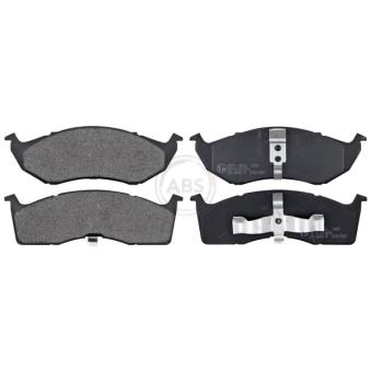 Jeu de 4 plaquettes de frein avant A.B.S. [38591]