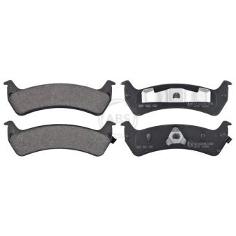 Jeu de 4 plaquettes de frein arrière A.B.S. [38625]