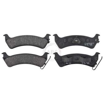 Jeu de 4 plaquettes de frein arrière A.B.S. [38666]